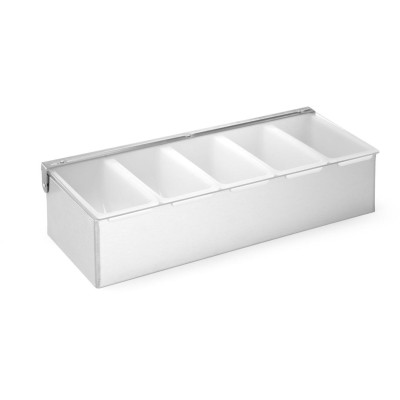 Držák na dochucovadla, BarUp, 5 kontenery, 375x140x(H)90mm