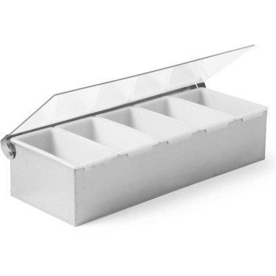 Držák na dochucovadla, BarUp, 5 kontenery, 375x140x(H)90mm