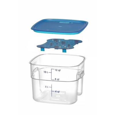 Nádoba na potraviny CamSquares Fresh Pro , Cambro, 11,4L, Průhledná, 289x289x(H)216mm