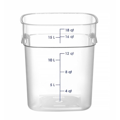 Nádoba na potraviny CamSquares Fresh Pro , Cambro, 17,2L, Průhledná, 289x289x(H)327mm