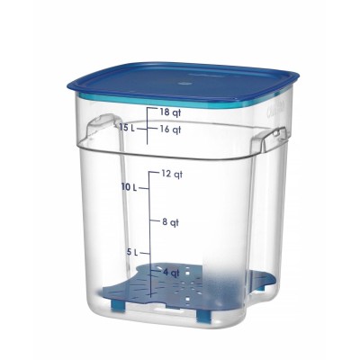 Nádoba na potraviny CamSquares Fresh Pro , Cambro, 17,2L, Průhledná, 289x289x(H)327mm