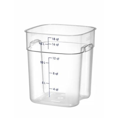Nádoba na potraviny CamSquares Fresh Pro , Cambro, 17,2L, Průhledná, 289x289x(H)327mm