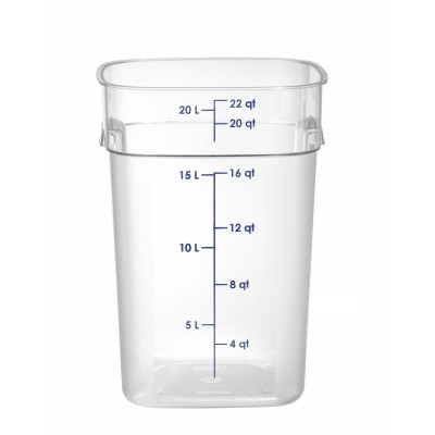 Nádoba na potraviny CamSquares Fresh Pro , Cambro, Camsquare, 20,8L, Průhledná, 289x289x(H)401mm