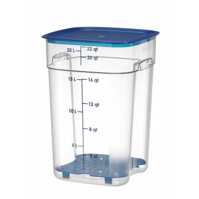 Nádoba na potraviny CamSquares Fresh Pro , Cambro, Camsquare, 20,8L, Průhledná, 289x289x(H)401mm