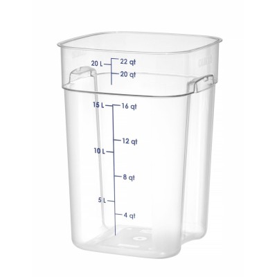 Nádoba na potraviny CamSquares Fresh Pro , Cambro, Camsquare, 20,8L, Průhledná, 289x289x(H)401mm