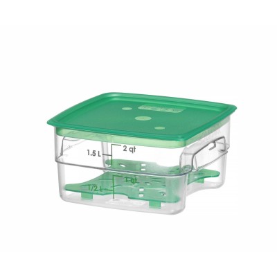 Nádoba na potraviny CamSquares Fresh Pro , Cambro, 1,9L, Průhledná, 191x191x(H)98mm