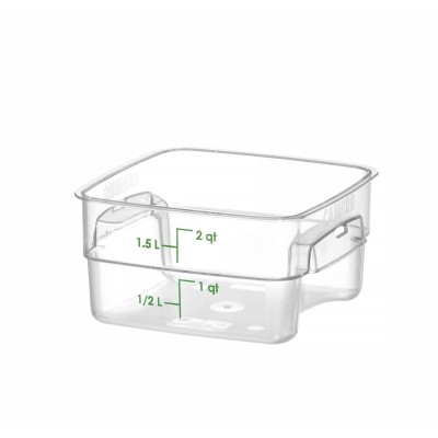 Nádoba na potraviny CamSquares Fresh Pro , Cambro, 1,9L, Průhledná, 191x191x(H)98mm