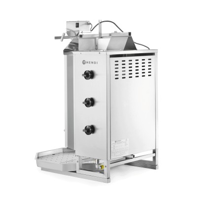 Plynový gril na kebab, HENDI, Profi Line, 9,75kW, 470x550x(H)960mm