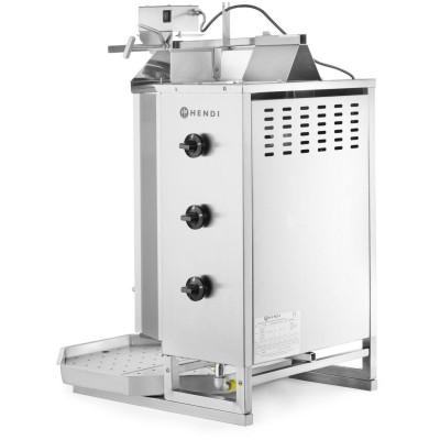 Plynový gril na kebab, HENDI, Profi Line, 9,75kW, 470x550x(H)960mm