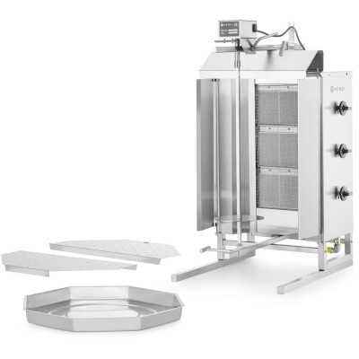 Plynový gril na kebab, HENDI, Profi Line, 9,75kW, 470x550x(H)960mm