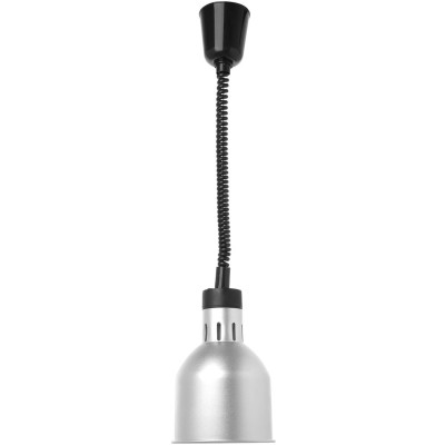 Výškově nastavitelná ohřívací lampa válcová, HENDI, Stříbrná, 230V/250W, ⌀175x(H)250mm