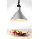 Kuželová tepelná lampa Rise and Fall, HENDI, Stříbrná, 230V/250W, ⌀275x(H)250mm