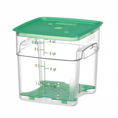 Nádoba na potraviny CamSquares Fresh Pro , Cambro, 3,8L, Průhledná, 191x191x(H)183mm