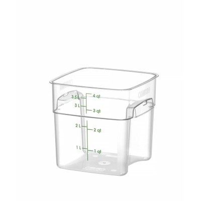 Nádoba na potraviny CamSquares Fresh Pro , Cambro, 3,8L, Průhledná, 191x191x(H)183mm