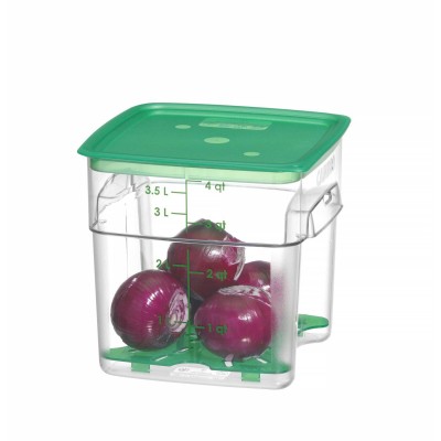 Nádoba na potraviny CamSquares Fresh Pro , Cambro, 3,8L, Průhledná, 191x191x(H)183mm