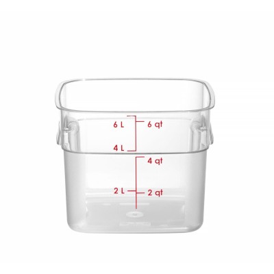 Nádoba na potraviny CamSquares Fresh Pro , Cambro, 5,7L, Průhledná, 229x229x(H)180mm