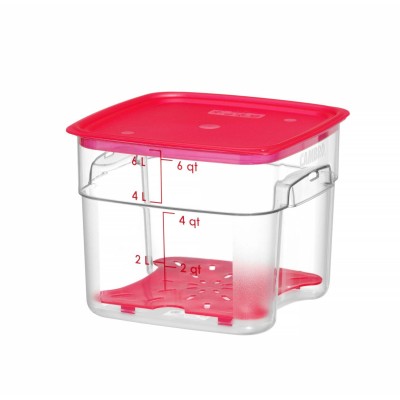 Nádoba na potraviny CamSquares Fresh Pro , Cambro, 5,7L, Průhledná, 229x229x(H)180mm