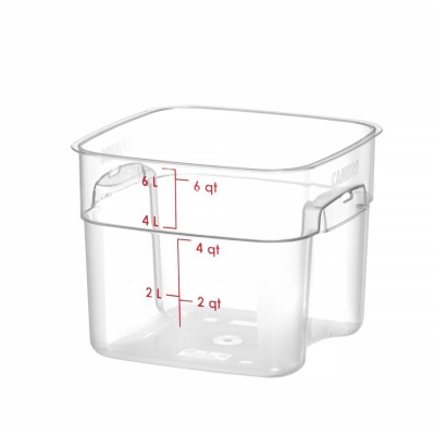 Nádoba na potraviny CamSquares Fresh Pro , Cambro, 5,7L, Průhledná, 229x229x(H)180mm