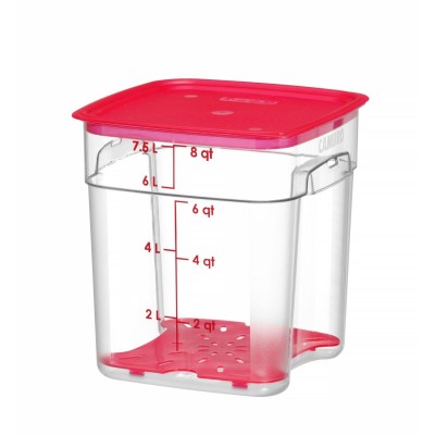 Nádoba na potraviny CamSquares Fresh Pro , Cambro, 7,6L, Průhledná, 229x229x(H)243mm