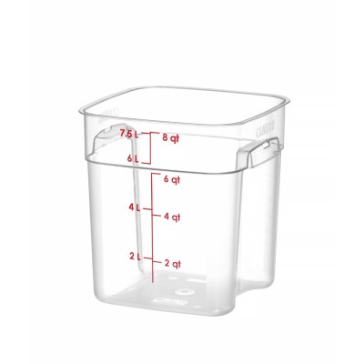 Nádoba na potraviny CamSquares Fresh Pro , Cambro, 7,6L, Průhledná, 229x229x(H)243mm