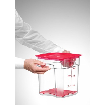 Nádoba na potraviny CamSquares Fresh Pro , Cambro, 7,6L, Průhledná, 229x229x(H)243mm