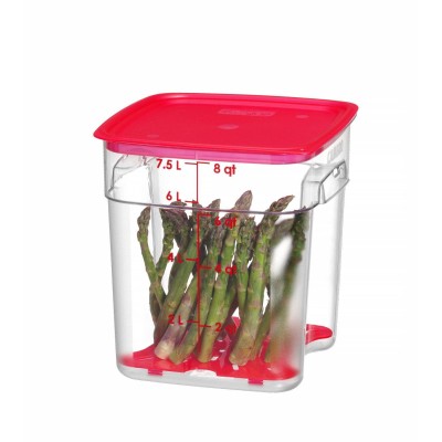 Nádoba na potraviny CamSquares Fresh Pro , Cambro, 7,6L, Průhledná, 229x229x(H)243mm
