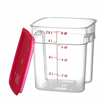 Nádoba na potraviny CamSquares Fresh Pro , Cambro, 7,6L, Průhledná, 229x229x(H)243mm