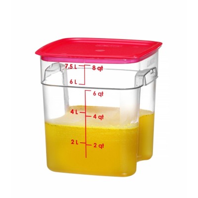 Nádoba na potraviny CamSquares Fresh Pro , Cambro, 7,6L, Průhledná, 229x229x(H)243mm