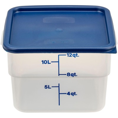 Transparentní polypropylenová nádoba na potraviny CamSquare, Cambro, 11,4 l, 11,4L, Průhledná, 256x310x(H)210mm