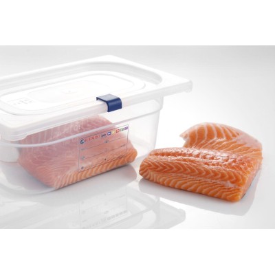 Polypropylenové klipy HACCP pro kontejnery GN, HENDI, Modrá, 12 ks