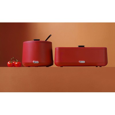 Konvice na polévku UNIQ, HENDI, designed by Robert Bronwasser, 8L, Červená, 220-240V/500W, ⌀365x(H)325mm