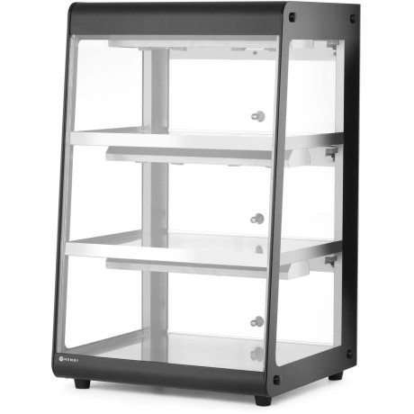 Vyhřívaná pultová expozice, HENDI, Černá, 220-240V/500W, 472x447x(H)775mm