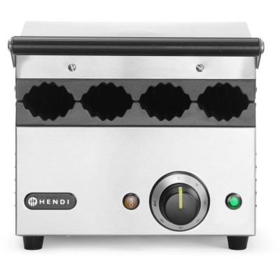 Kontaktní gril na párek v rohlíku a wrapy, HENDI, 220-240V/1800W, 385x285x(H)254mm