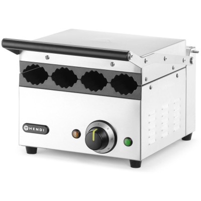 Kontaktní gril na párek v rohlíku a wrapy, HENDI, 220-240V/1800W, 385x285x(H)254mm