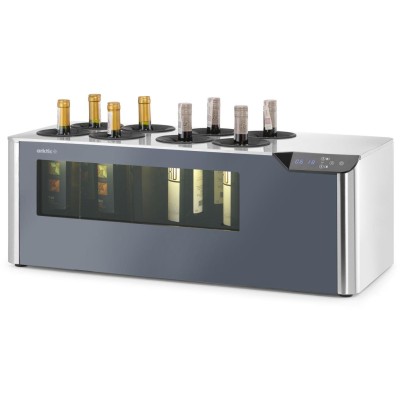 Pultová chladnička na víno dvouzónová, Cellar, Arktic, Černá, 220-240V/60W, 800x350x(H)293mm