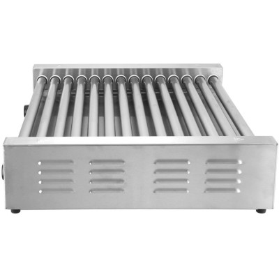 Gril na klobásy XL - 2 zónový, HENDI, Stříbrná, 220-240V/2000W, 732x590x(H)168mm