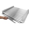 Gril na klobásy XL - 2 zónový, HENDI, Stříbrná, 230V/2000W, 732x590x(H)168mm, Obdélníkové
