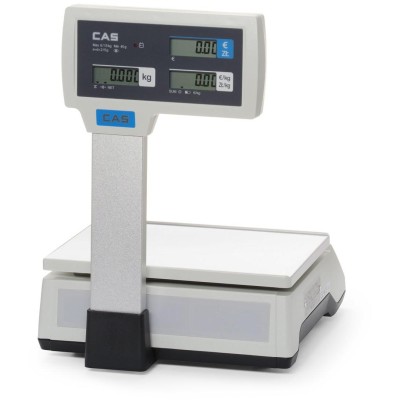 Počítací váhy (certifikované) se sloupem, 15 kg, CAS, 304x324x(H)419mm