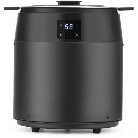 Kotlík na polévku bez vody, 10L, HENDI, 10L, Černá, 220-240V/450W, ⌀330x(H)398mm