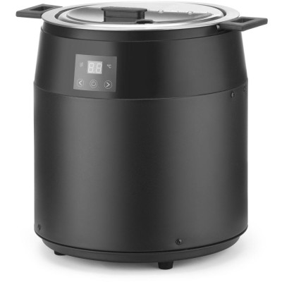 Kotlík na polévku bez vody, 10L, HENDI, 10L, Černá, 220-240V/450W, ⌀330x(H)398mm