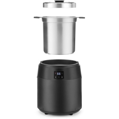 Kotlík na polévku bez vody, 10L, HENDI, 10L, Černá, 220-240V/450W, ⌀330x(H)398mm