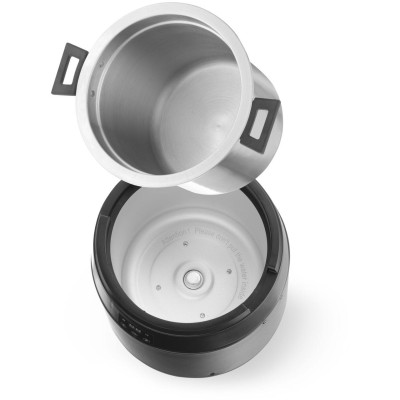 Kotlík na polévku bez vody, 10L, HENDI, 10L, Černá, 220-240V/450W, ⌀330x(H)398mm