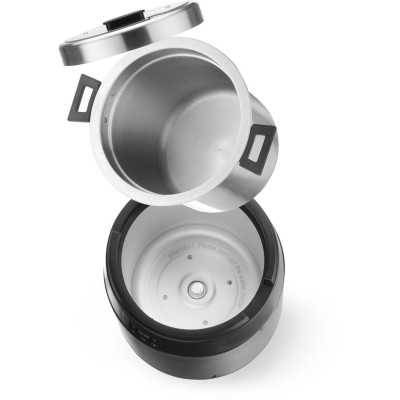 Kotlík na polévku bez vody, 10L, HENDI, 10L, Černá, 220-240V/450W, ⌀330x(H)398mm