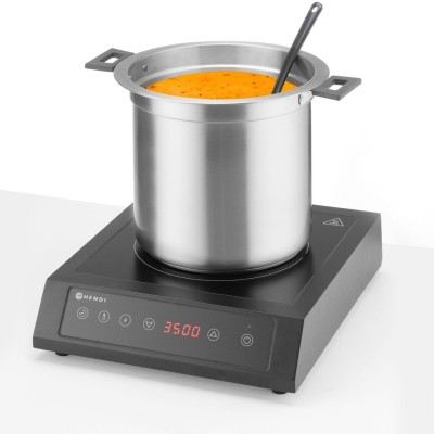 Kotlík na polévku bez vody, 10L, HENDI, 10L, Černá, 220-240V/450W, ⌀330x(H)398mm