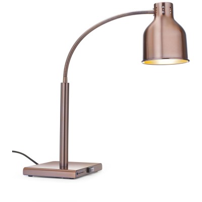 Pružná tepelná lampa, HENDI, Měděná, 220-240V/250W, 268x203x(H)660mm