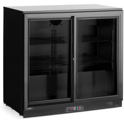 Barová chladnička s dvojitými posuvnými dveřmi, Arktic, 158L, Černá, 220-240V/160W, 900x520x(H)870mm