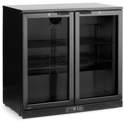 Dvoudveřová chladnička do baru, Arktic, 158L, Černá, 220-240V/160W, 900x530x(H)870mm