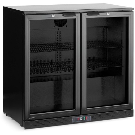 Dvoudveřová chladnička do baru, Arktic, 158L, Černá, 220-240V/160W, 900x530x(H)870mm