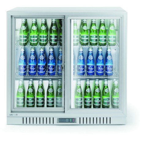 Chladnička se zadním kolejničkou se 2 posuvnými dveřmi, Arktic, 150L, Stříbrná, 220-240V/160W, 900x520x(H)840mm
