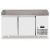 Pizza chladicí stůl s žulovou pracovní deskou, 2 dveře, Arktic, 250L, žula, 230V/250W, 800x1510x(H)1050mm